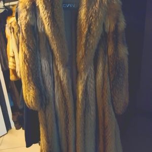 Floor length fur